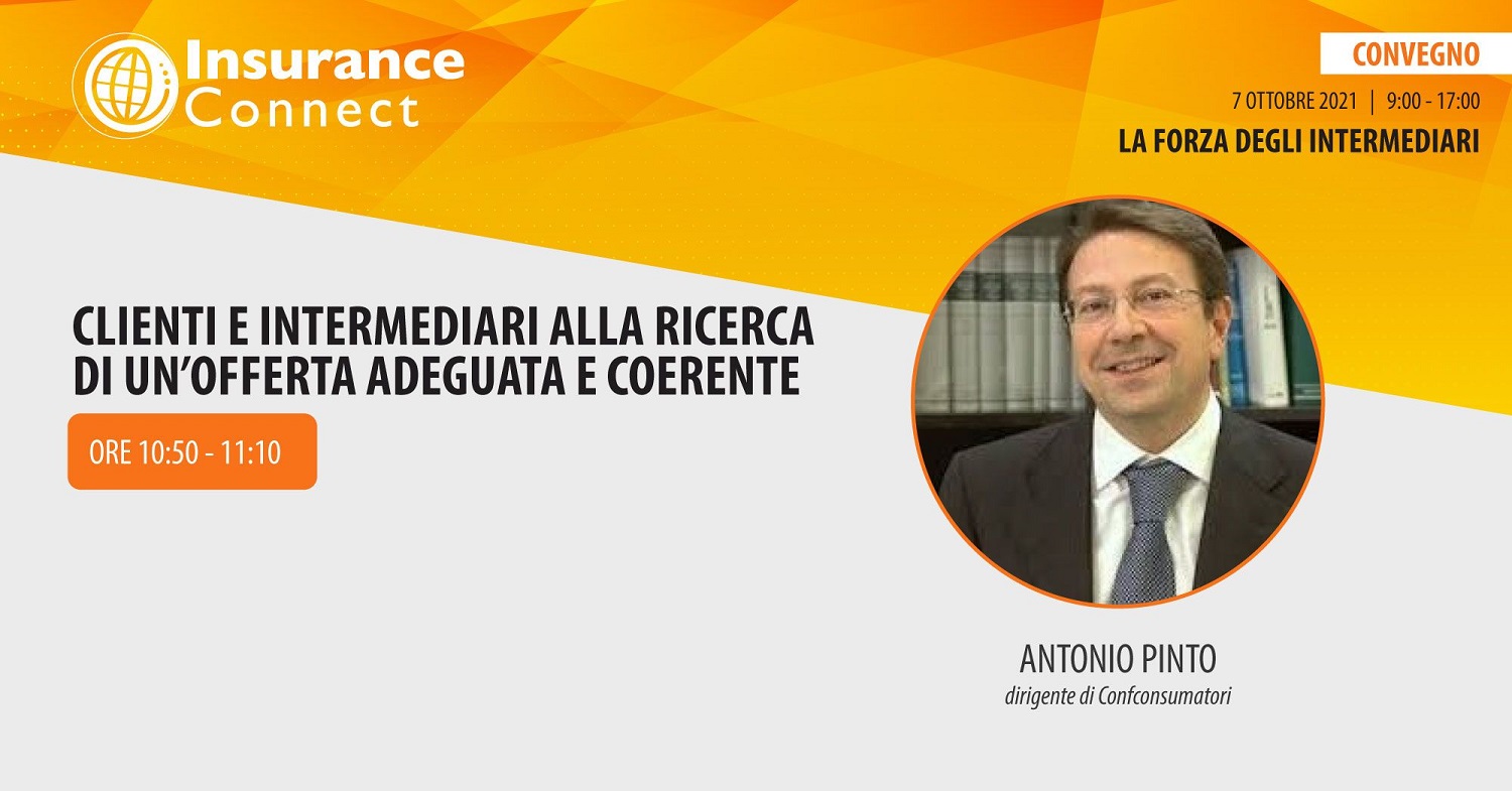 Antonio Pinto relatore al Convegno Insurance Connect a Milano sul tema Assicurazioni